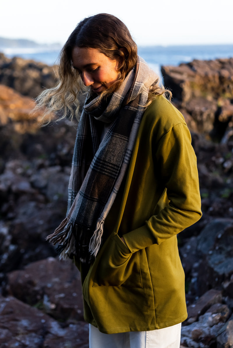 Fleece on sale cardigan jacket