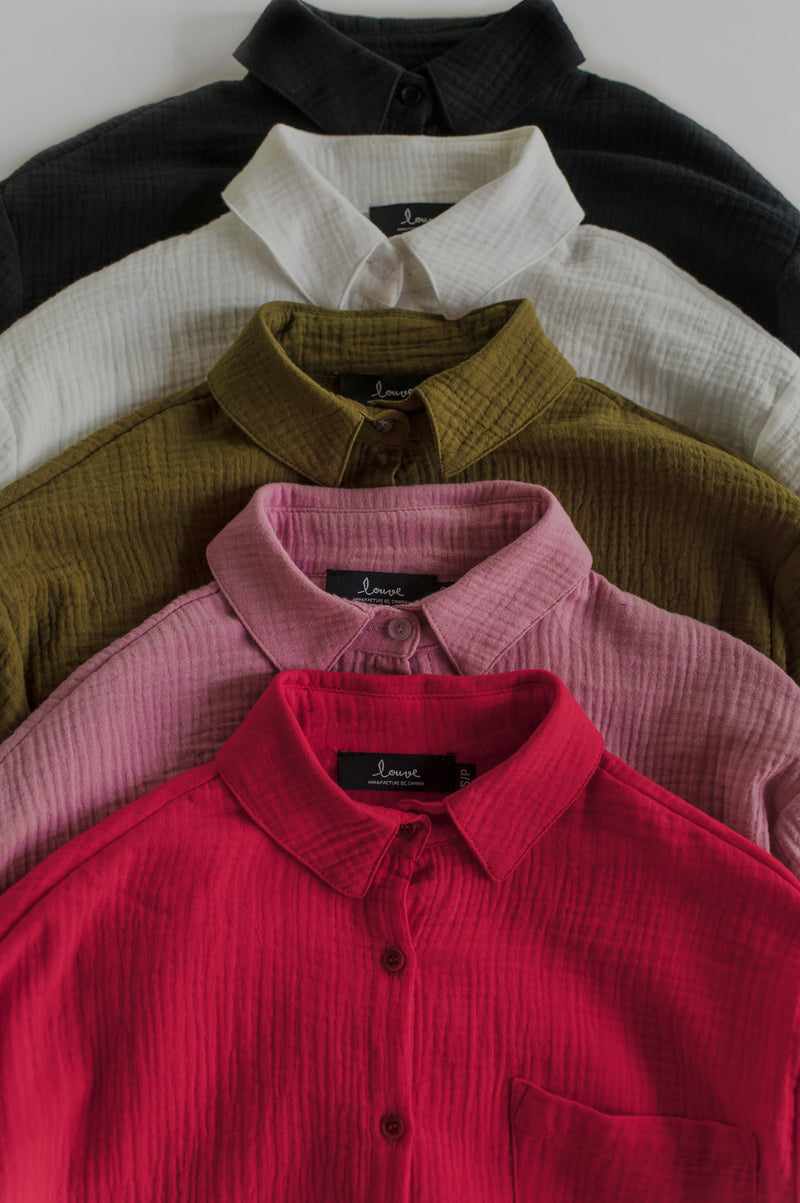 Button up shirt - Crinkle cotton
