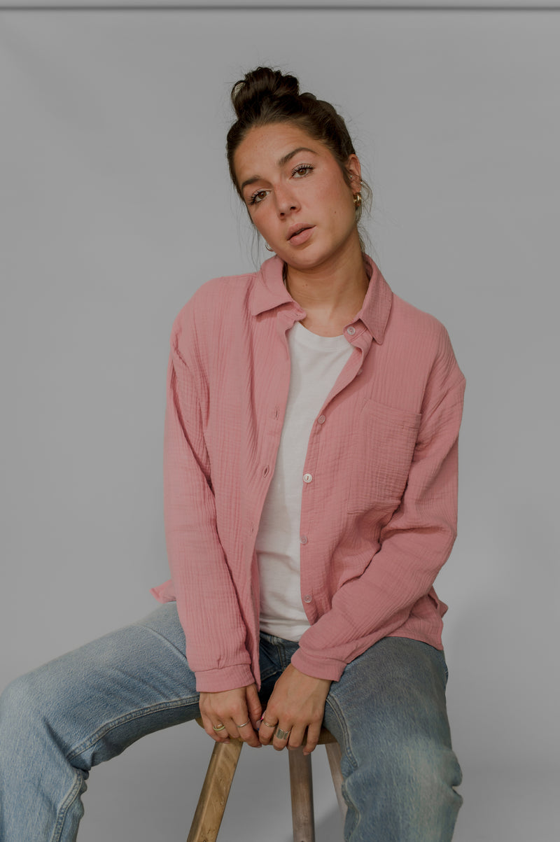 Button up shirt - Crinkle cotton