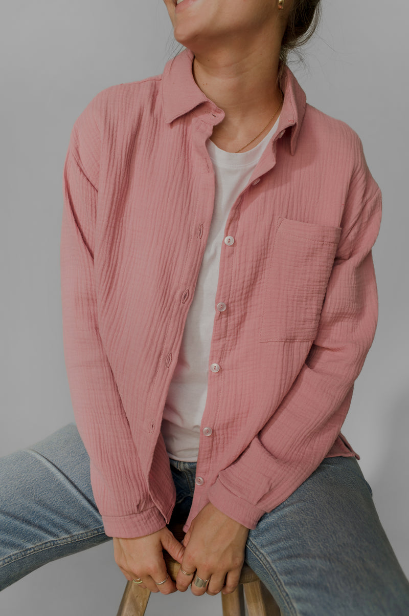 Button up shirt - Crinkle cotton