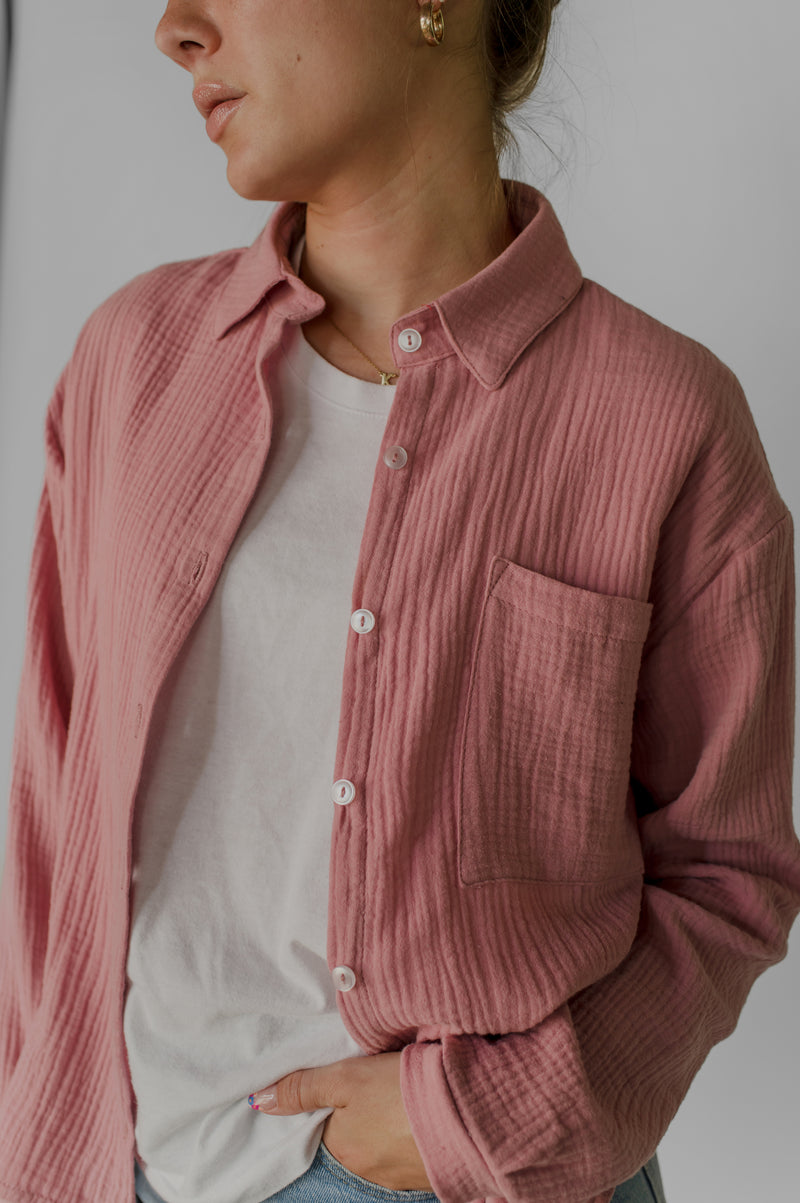Button up shirt - Crinkle cotton