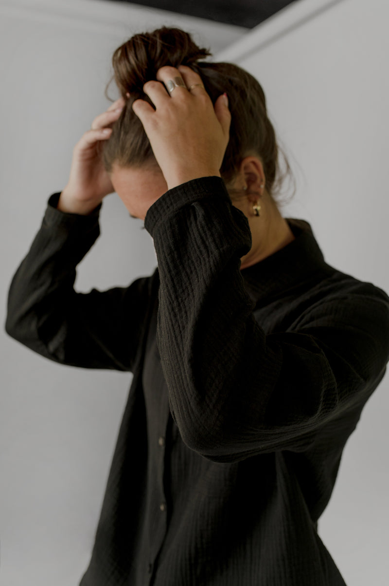 Button up shirt - Crinkle cotton
