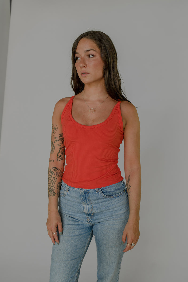Ribbed tank top