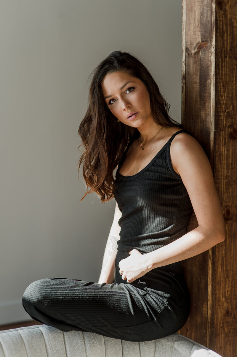 Ribbed tank top