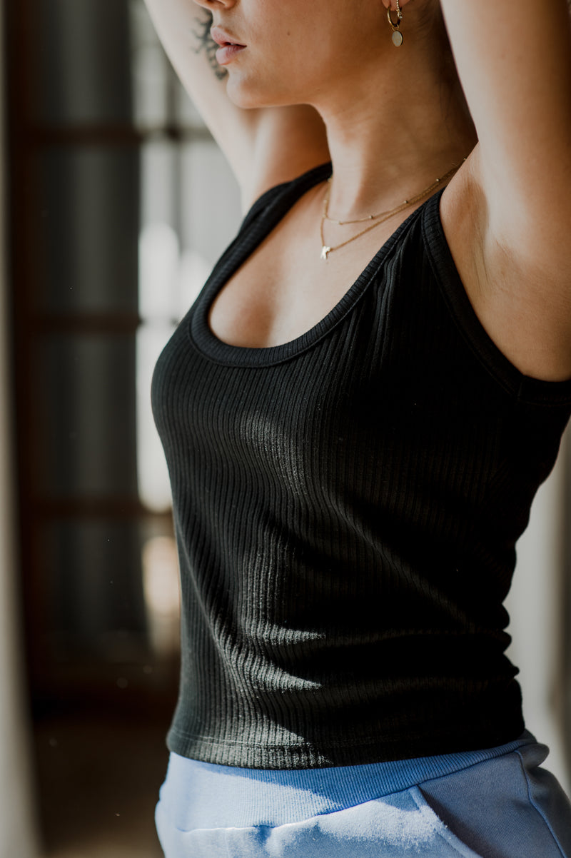 Ribbed tank top