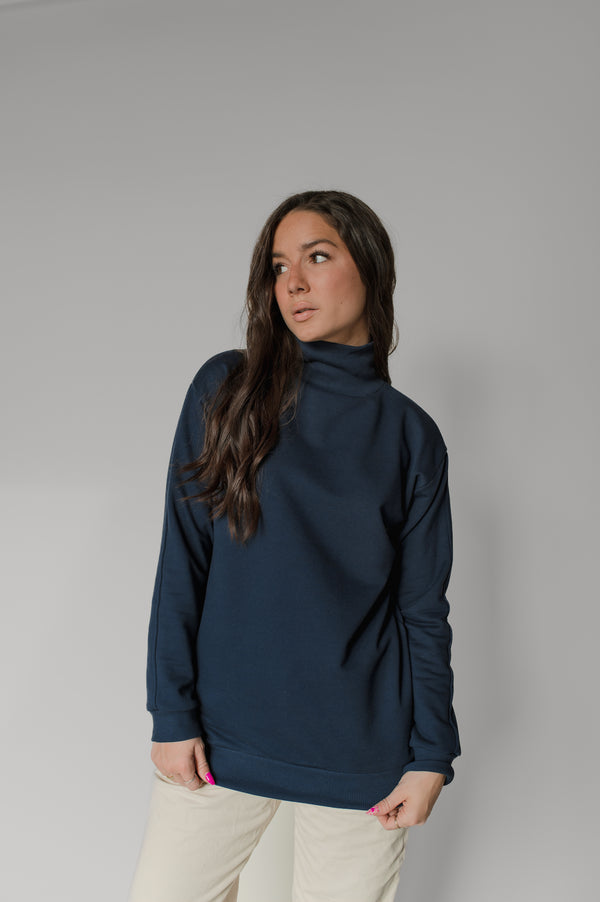 Boxy Fleece high neck