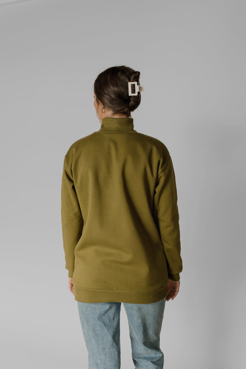 Boxy Fleece high neck