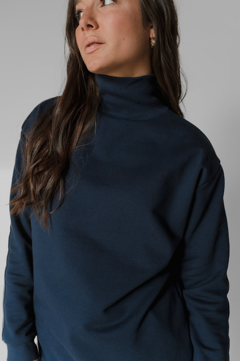 Boxy Fleece high neck