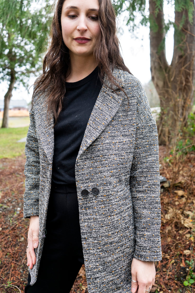 Double breasted blazer - tweed