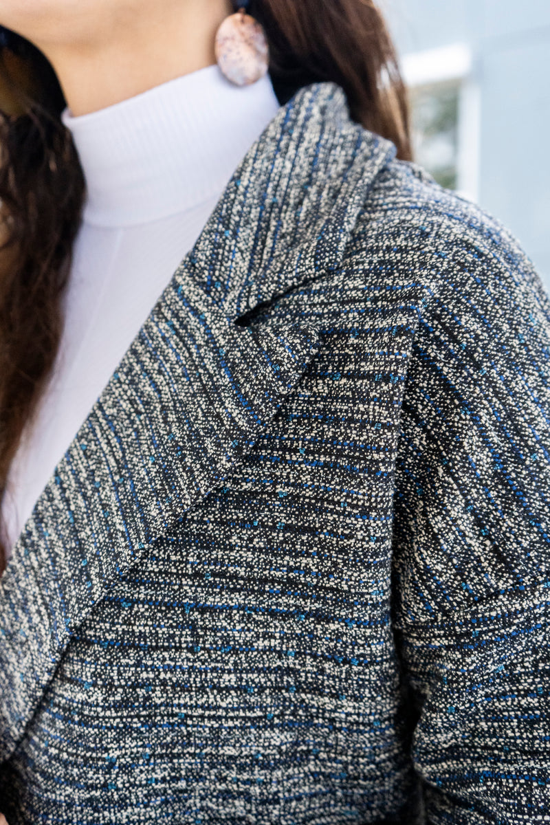 Double breasted blazer - tweed