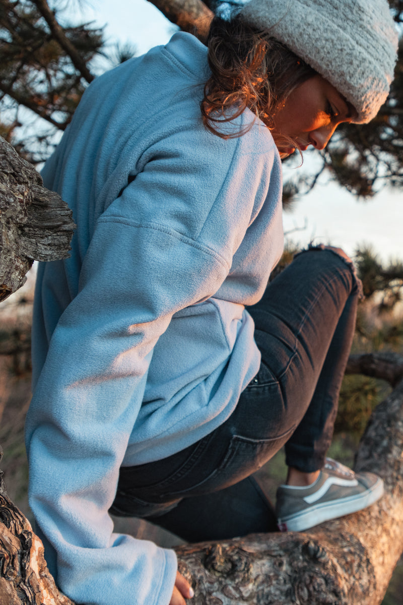 Polar fleece sweatshirt