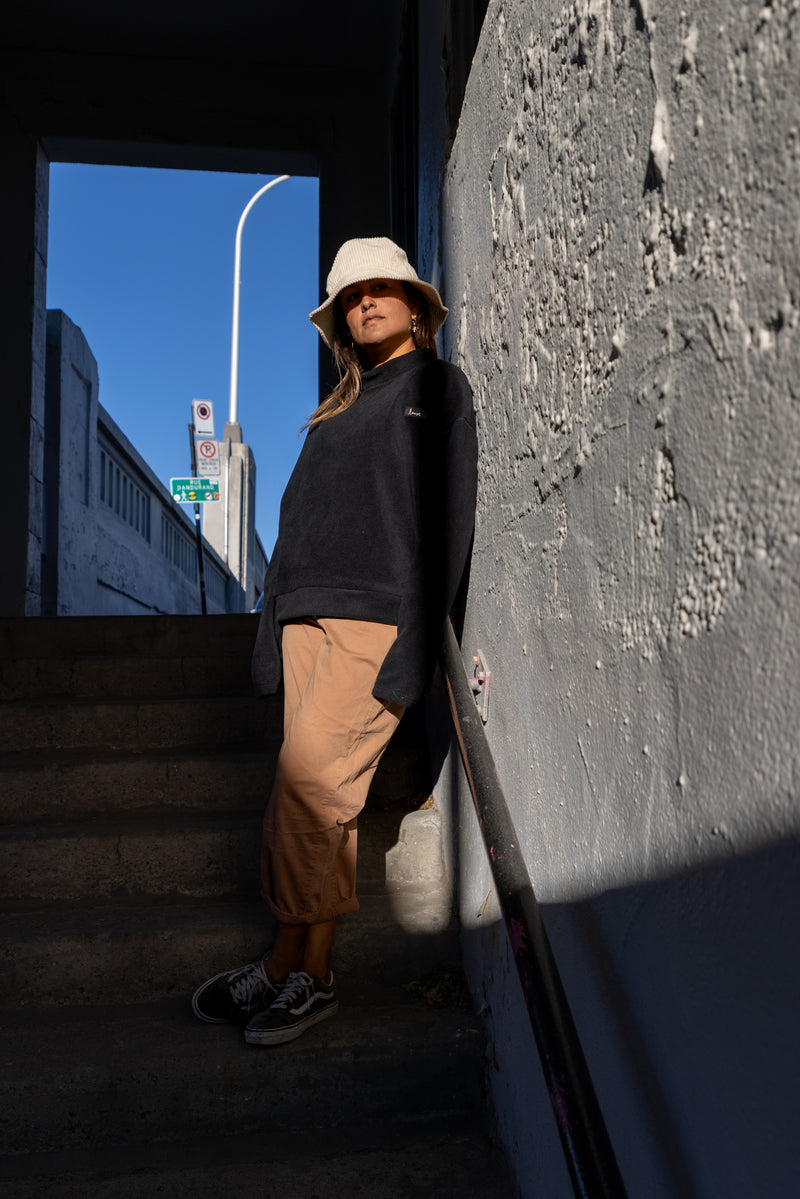 Polar fleece sweatshirt