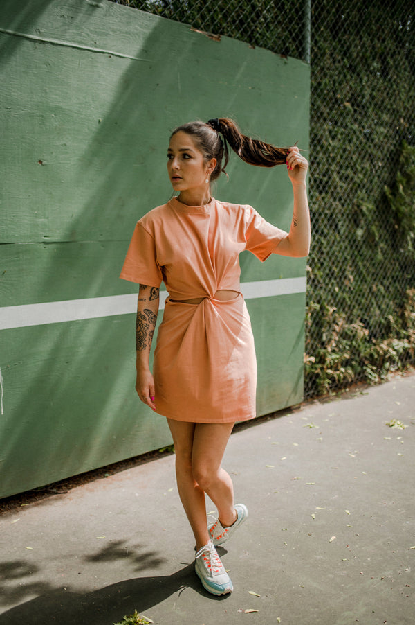 Robe t-shirt "twist" 