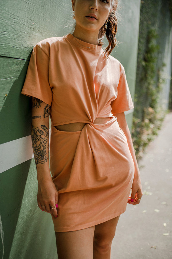 Robe t-shirt "twist" 