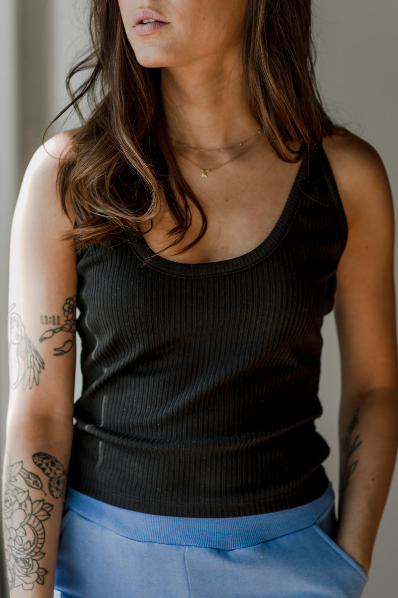Ribbed tank top
