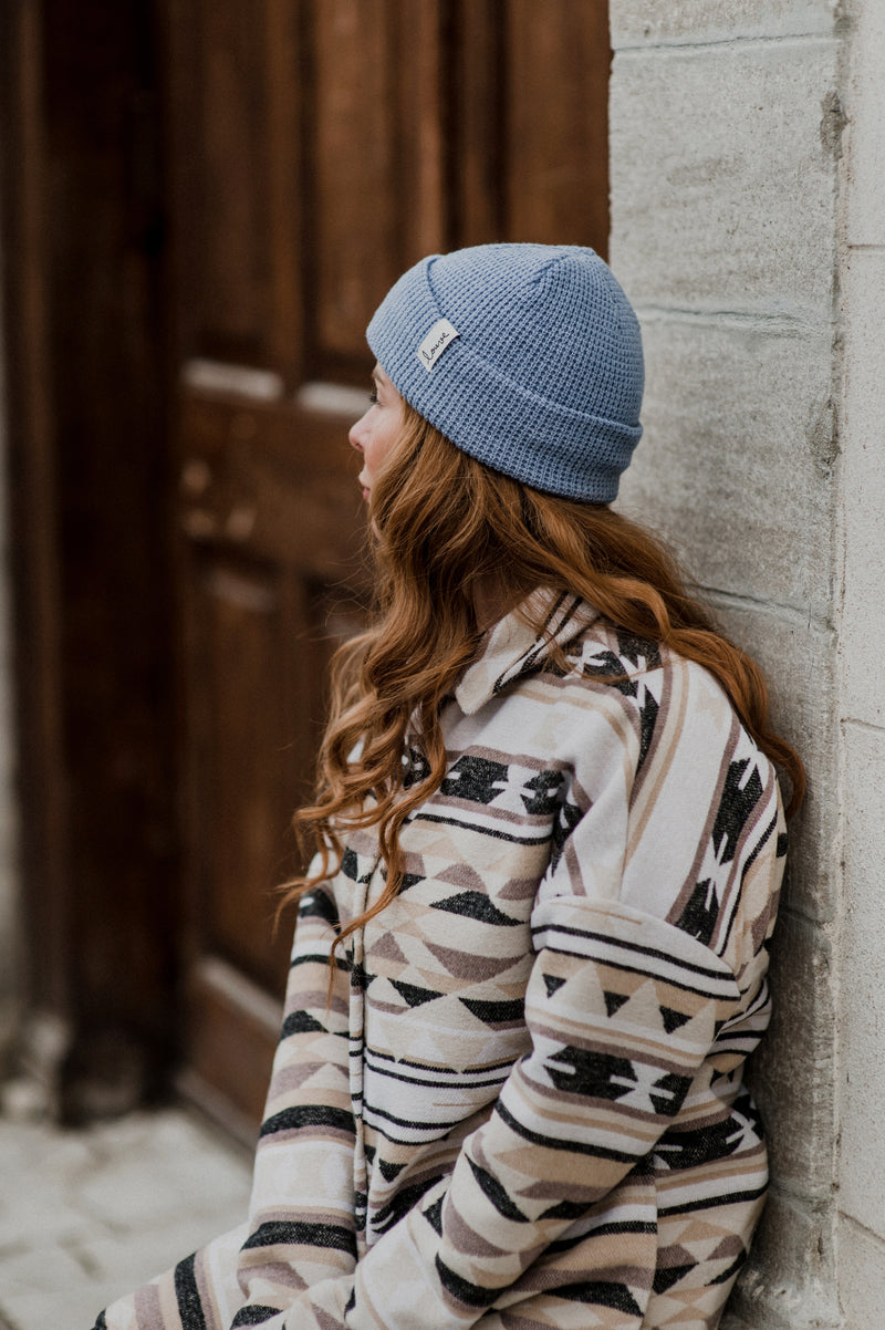 Louve waffle beanie