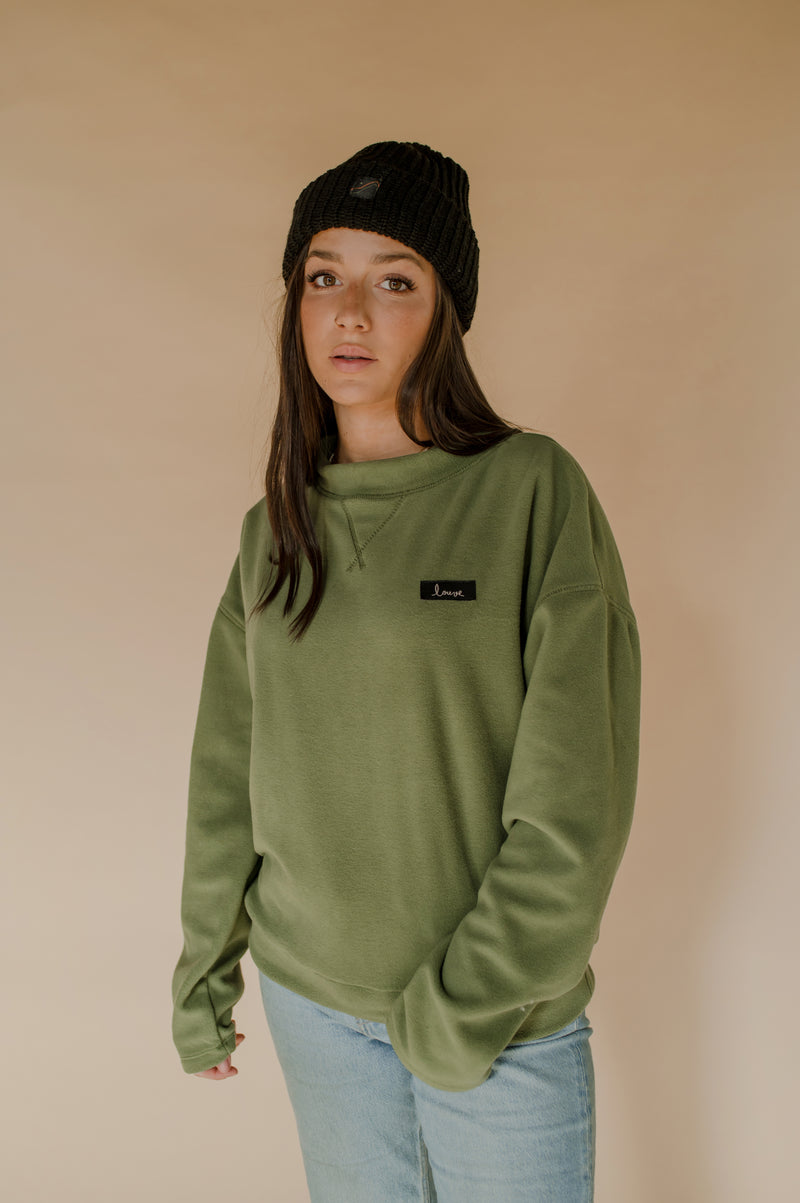 Polar fleece sweatshirt
