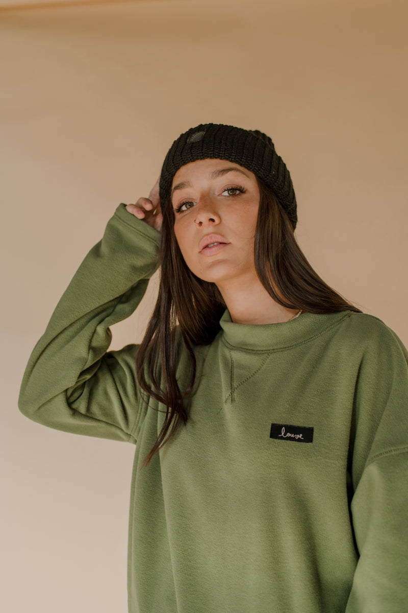 Polar fleece sweatshirt