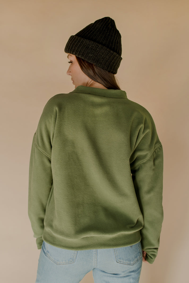 Polar fleece sweatshirt