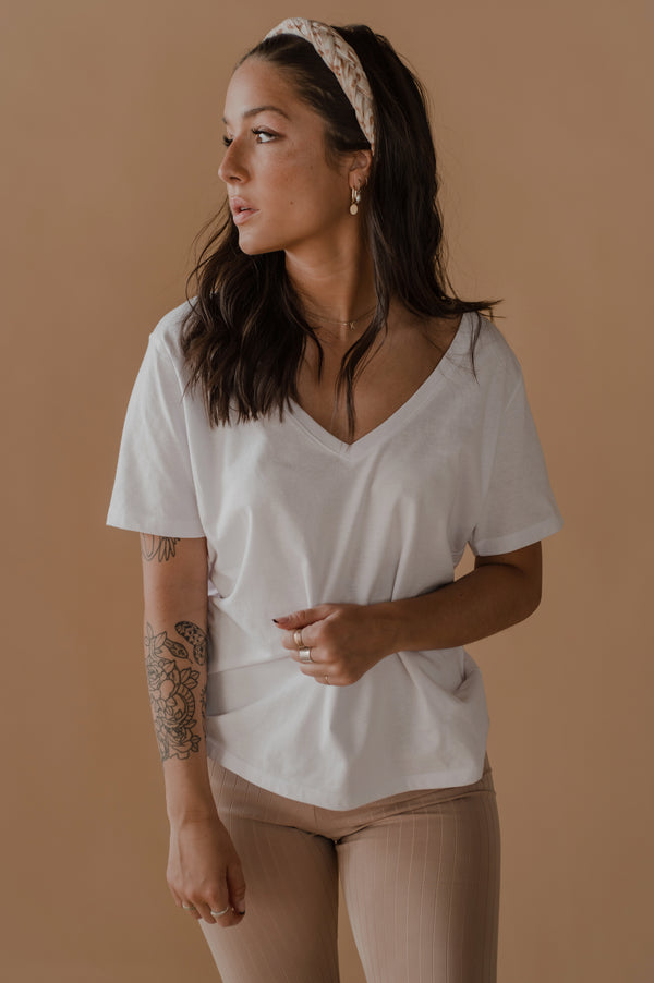 V-neck tee