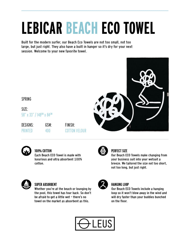 LEUS Lebicar beach towel