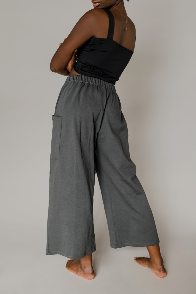 Fleece cargo pants