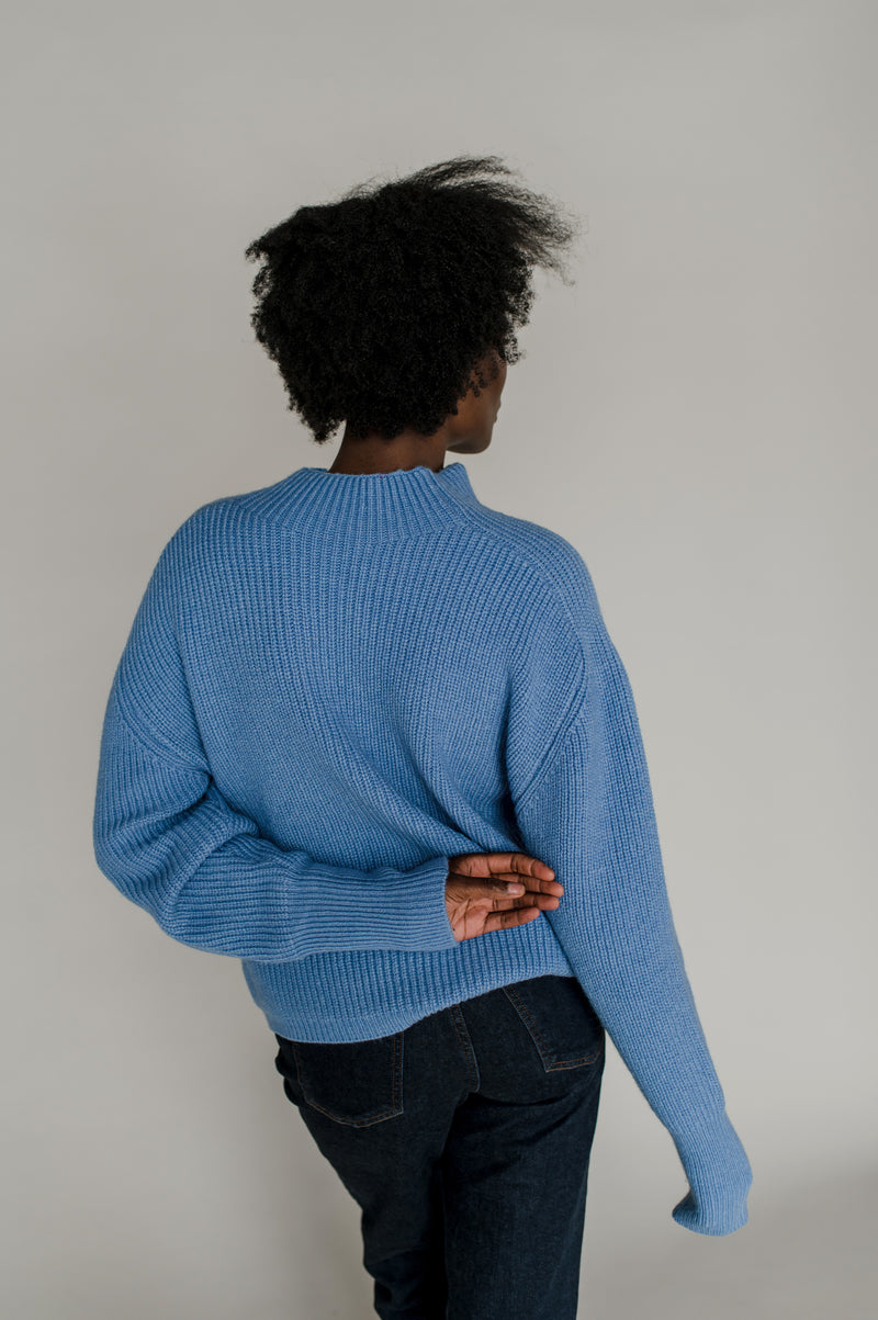 Knitted mock neck