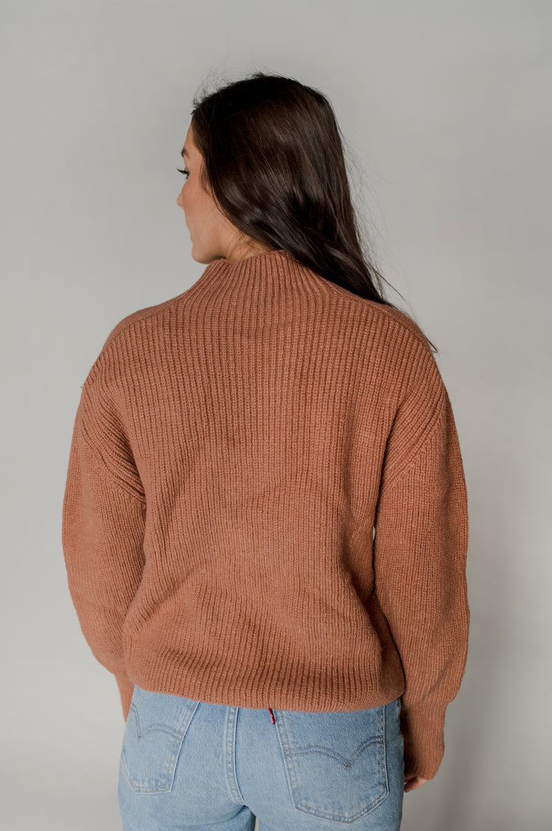 Knitted mock neck