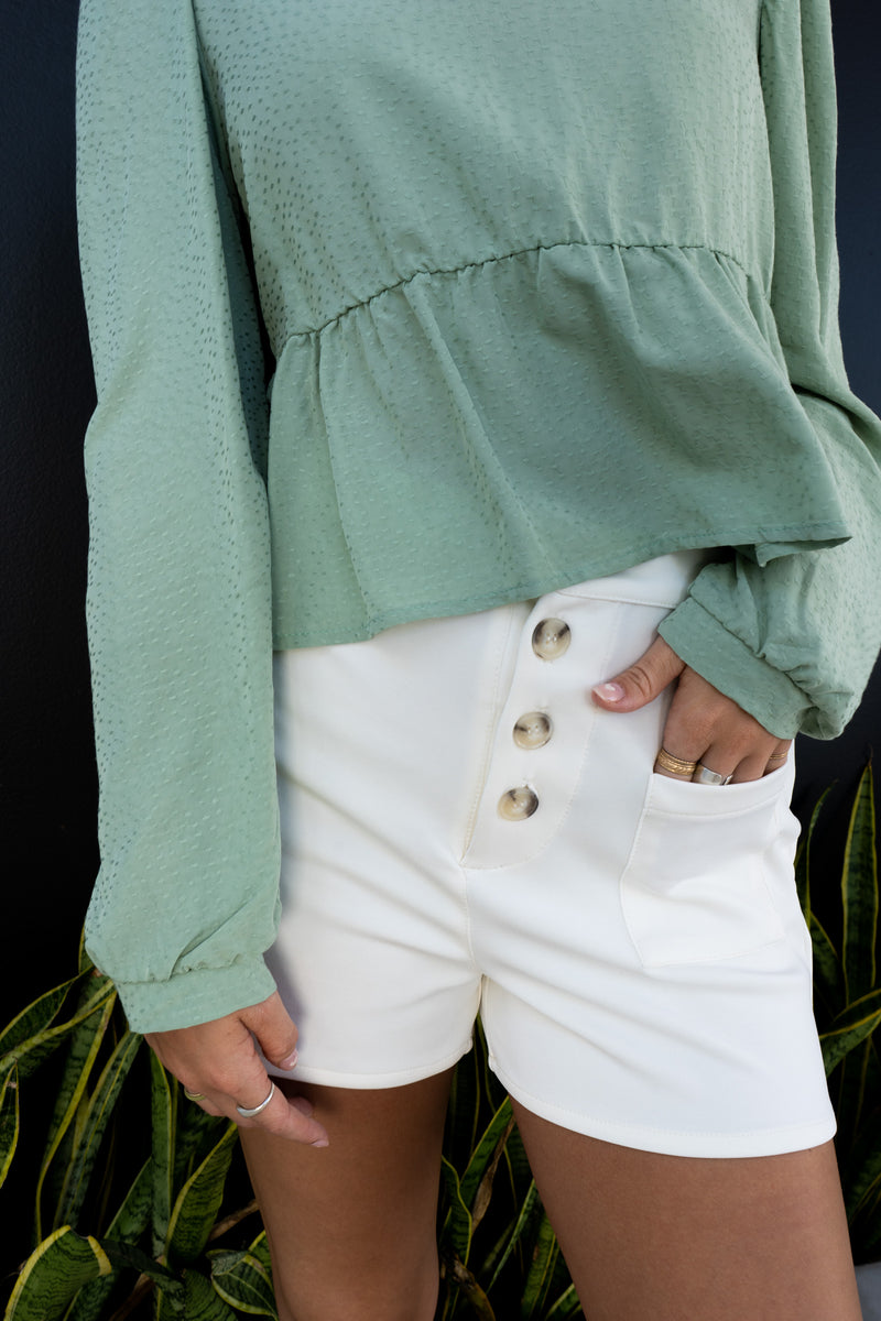 Button-up shorts